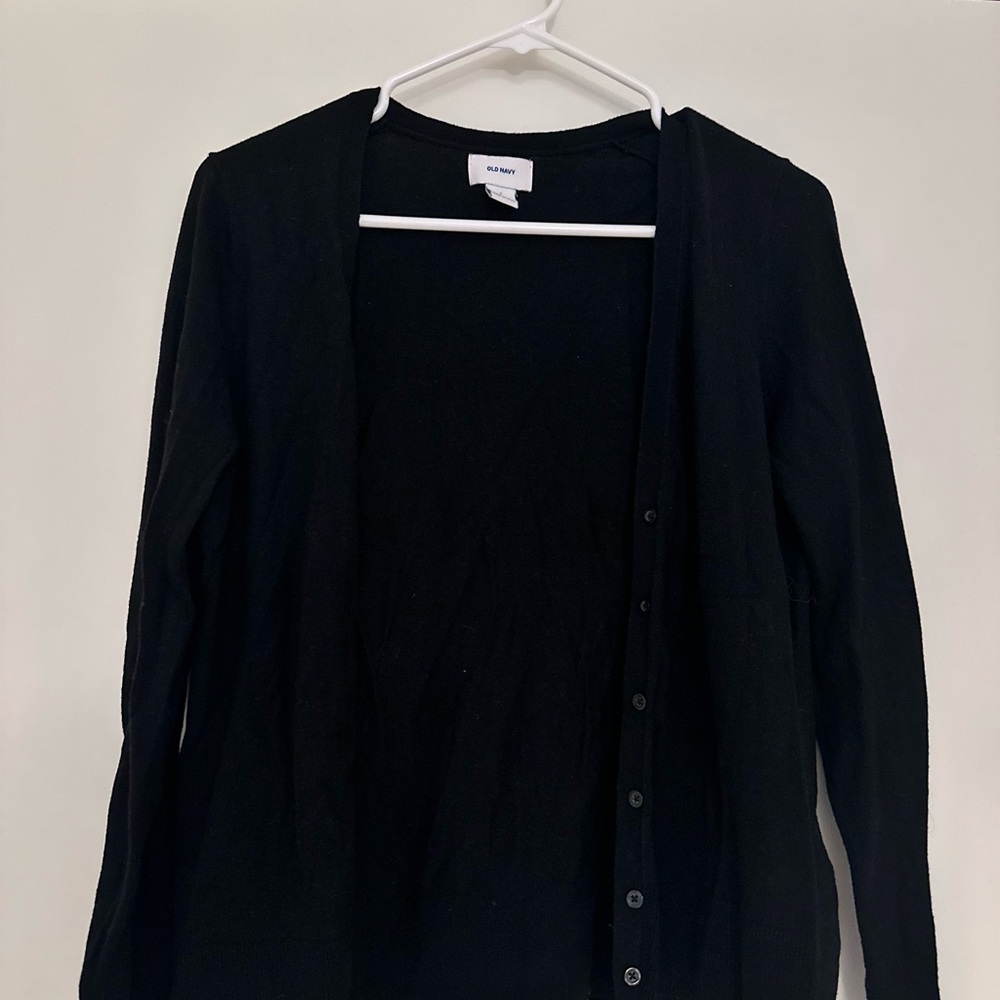 Short Old Navy Thin Black Cardigan